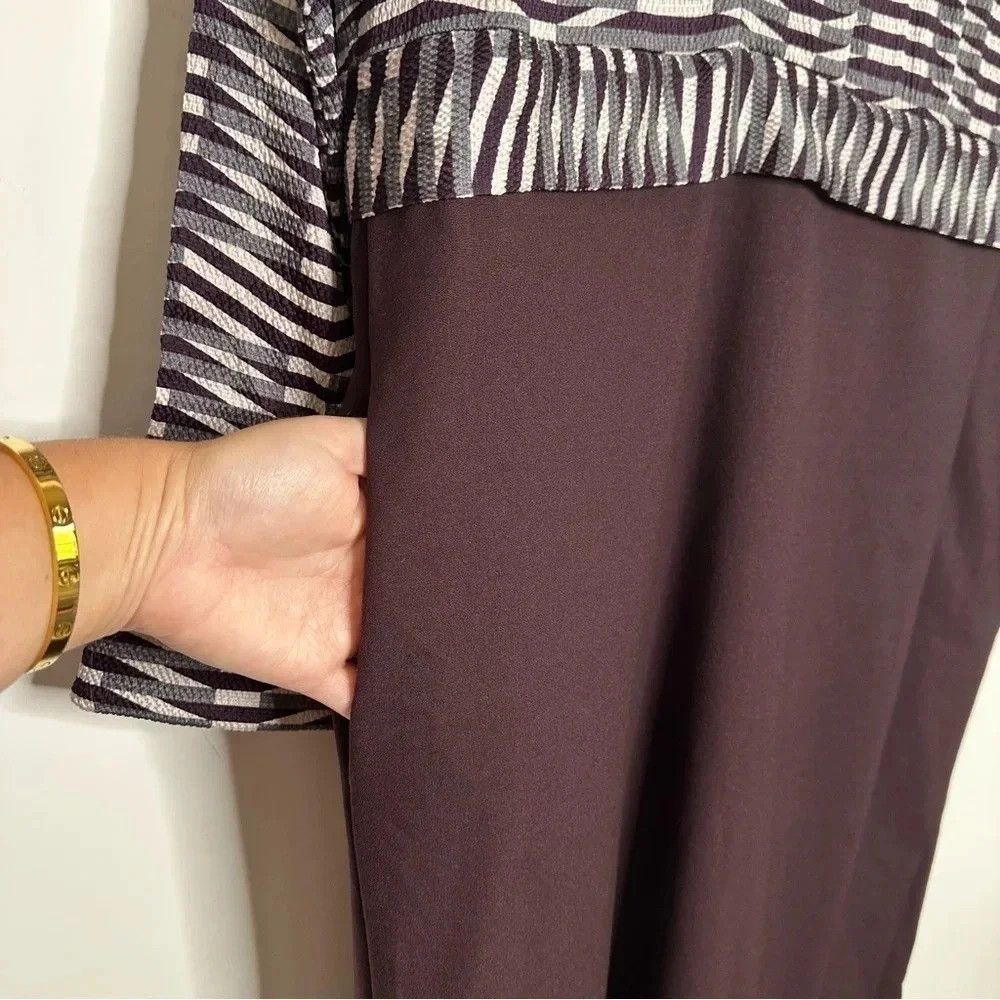 Piazza Sempione Wool Blend Long Sleeve Dress Size EU 40 - Picture 5 of 14